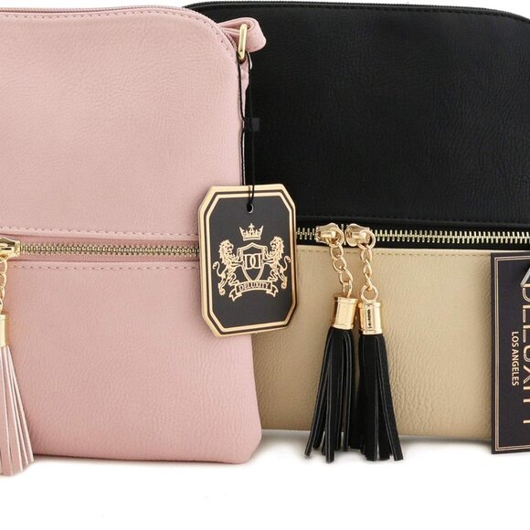 Lightweight Medium Crossbody Bag with Tassel - Picture 7 of 7